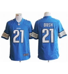 Nike Detroit Lions 21 Reggie Bush Blue Limited NFL Jersey