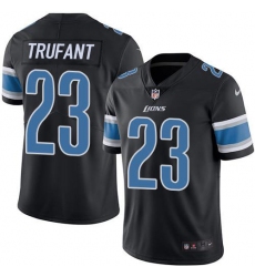 Nike Detroit Lions 23 Desmond Trufant Black Men Stitched NFL Limited Rush Jersey