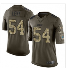 Nike Detroit Lions #54 DeAndre Levy Green Men 27s Stitched NFL Limited Salute To Service Jersey