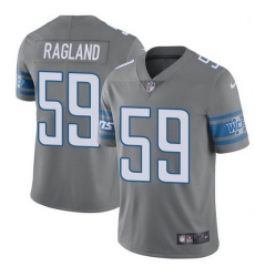 Nike Detroit Lions 59 Reggie Ragland Gray Men Stitched NFL Limited Rush Jersey