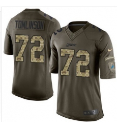Nike Detroit Lions #72 Laken Tomlinson Green Men 27s Stitched NFL Limited Salute To Service Jersey