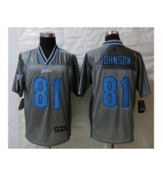 Nike Detroit Lions 81 Calvin Johnson Grey Elite Vapor NFL Jersey