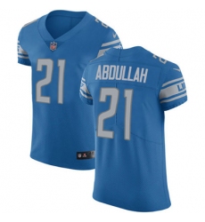 Nike Lions #21 Ameer Abdullah Blue Team Color Mens Stitched NFL Vapor Untouchable Elite Jersey