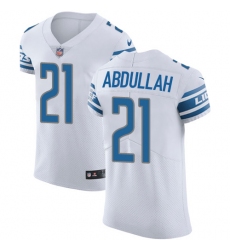 Nike Lions #21 Ameer Abdullah White Mens Stitched NFL Vapor Untouchable Elite Jersey
