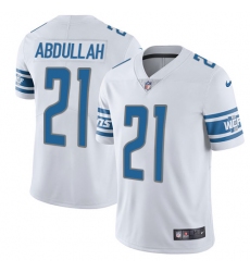 Nike Lions #21 Ameer Abdullah White Mens Stitched NFL Vapor Untouchable Limited Jersey