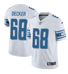 Nike Lions #68 Taylor Decker White Mens Stitched NFL Limited Jersey