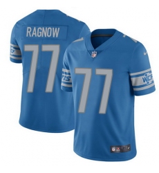 Nike Lions #77 Frank Ragnow Blue Team Color Mens Stitched NFL Vapor Untouchable Limited Jersey