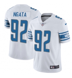 Nike Lions #92 Haloti Ngata White Mens Stitched NFL Limited Jersey