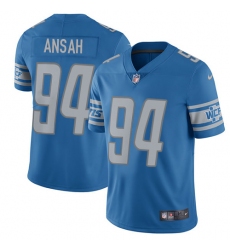 Nike Lions #94 Ziggy Ansah Blue Team Color Mens Stitched NFL Vapor Untouchable Limited Jersey