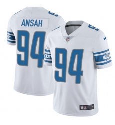 Nike Lions #94 Ziggy Ansah White Mens Stitched NFL Limited Jersey