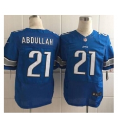 nike nfl jerseys detroit lions 21 abdullah blue[Elite][abdullah]
