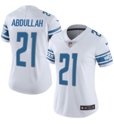Nike Lions #21 Ameer Abdullah White Womens Stitched NFL Limited Jersey