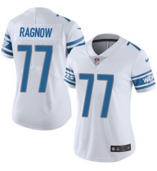 Nike Lions #77 Frank Ragnow White Womens Stitched NFL Vapor Untouchable Limited Jersey