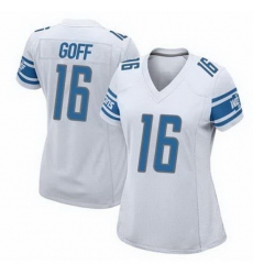Women Detroit Lions Jared Goff #16 White Vapor Limited Stitched NFL Jersey