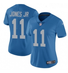 Womens Nike Detroit Lions 11 Marvin Jones Jr Elite Blue Alternate NFL Jersey