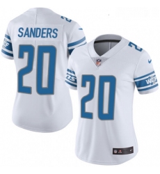 Womens Nike Detroit Lions 20 Barry Sanders Limited White Vapor Untouchable NFL Jersey