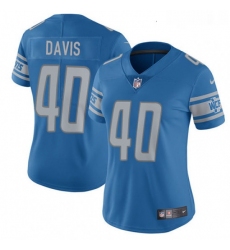 Womens Nike Detroit Lions 40 Jarrad Davis Limited Light Blue Team Color Vapor Untouchable NFL Jersey