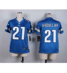 nike women nfl jerseys detroit lions 21 abdullah blue[nike][abdullah]