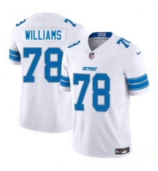 Youth Detroit Lions 78 Tyleik Williams White 2025 Draft F U S E  Vapor Limited Stitched Jersey