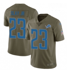 Youth Nike Detroit Lions 23 Darius Slay Jr Limited Olive 2017 Salute to Service NFL Jersey