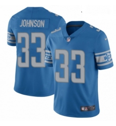 Youth Nike Detroit Lions 33 Kerryon Johnson Blue Team Color Vapor Untouchable Elite Player NFL Jersey