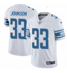 Youth Nike Detroit Lions 33 Kerryon Johnson White Vapor Untouchable Elite Player NFL Jersey