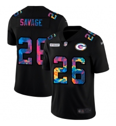Green Bay Green Bay Green Bay Green Bay Packers 26 Darnell Savage Jr  Men Nike Multi Color Black 2020 NFL Crucial Catch Vapor Untouchable Limited Jersey