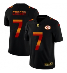 Green Bay Green Bay Green Bay Green Bay Packers 7 Mason Crosby Men Black Nike Red Orange Stripe Vapor Limited NFL Jersey