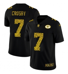 Green Bay Green Bay Green Bay Green Bay Packers 7 Mason Crosby Men Nike Leopard Print Fashion Vapor Limited NFL Jersey Black