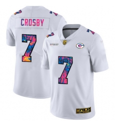 Green Bay Green Bay Green Bay Green Bay Packers 7 Mason Crosby Men White Nike Multi Color 2020 NFL Crucial Catch Limited NFL Jersey