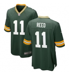 Men Green Bay Packers 11 Jayden Reed Green Stitched Game Jerseys