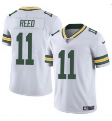 Men Green Bay Packers 11 Jayden Reed White Vapor Untouchable Stitched Jersey