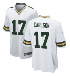 Men Green Bay Packers 17 Anders Carlson White Stitched Game Jersey
