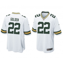 Men Green Bay Packers #22 Matthew Golden 2025 Draft Nike Home White Stitched Jersey