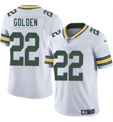 Men Green Bay Packers 22 Matthew Golden White 2025 Draft Vapor Untouchable Limited Stitched Football Jersey
