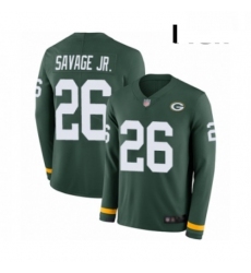 Men Green Bay Packers 26 Darnell Savage Jr Limited Green Therma Long Sleeve Football Jersey