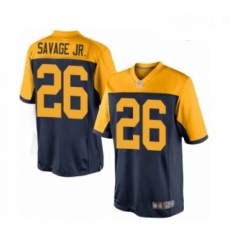 Men Green Bay Packers 26 Darnell Savage Jr Limited Navy Blue Alternate Football Jersey