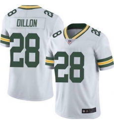 Men Green Bay Packers 28 A J  Dillon White Vapor Untouchable Limited Stitched Jersey