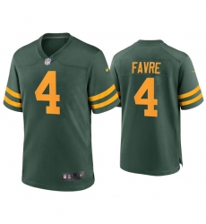 Men Green Bay Packers 4 Brett Favre Green Alternate Limited Jersey
