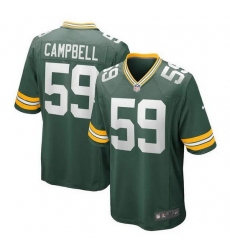 Men Green Bay Packers 59 De 27Vondre Campbell Green Stitched Game Jersey