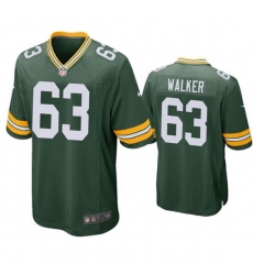 Men Green Bay Packers 63 Rasheed Walker Green Stitched Football Jerseyy