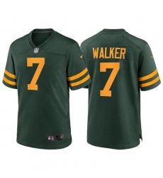Men Green Bay Packers 7 Quay Walker Green Stitched Football Jersey