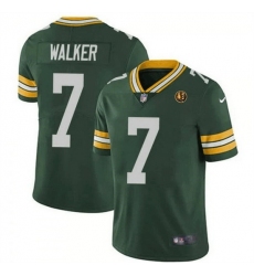 Men Green Bay Packers 7 Quay Walker Green Vapor Limited Throwback Stitched Football Jersey