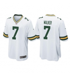 Men Green Bay Packers 7 Quay Walker White Stitched Football Jersey