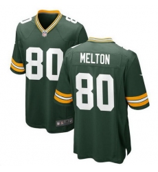 Men Green Bay Packers 80 Bo Melton Green Stitched Game Jersey