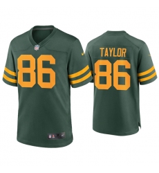 Men Green Bay Packers 86 Malik Taylor Alternate Limited Green Jersey
