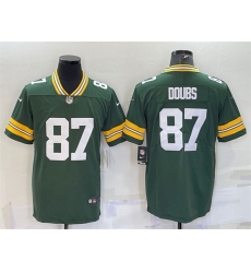 Men Green Bay Packers 87 Romeo Doubs Green Vapor Untouchable Limited Stitched Jersey