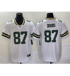 Men Green Bay Packers 87 Romeo Doubs White Vapor Untouchable Limited Stitched Jersey