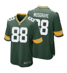 Men Green Bay Packers 88 Luke Musgrave Green Stitched Game Jersey