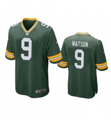 Men Green Bay Packers 9 Christian Watson Green Stitched Football Jersey